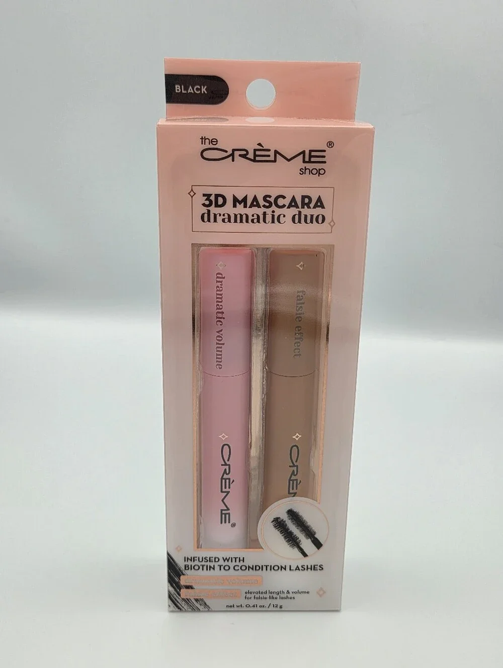 The Creme Shop 3D Mascara Dramatic Duo – Black NIB